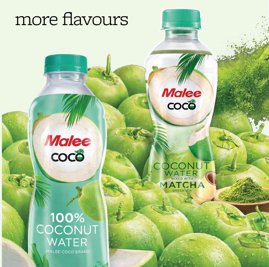 Malee Coco- Matcha mixed with Coconut Water