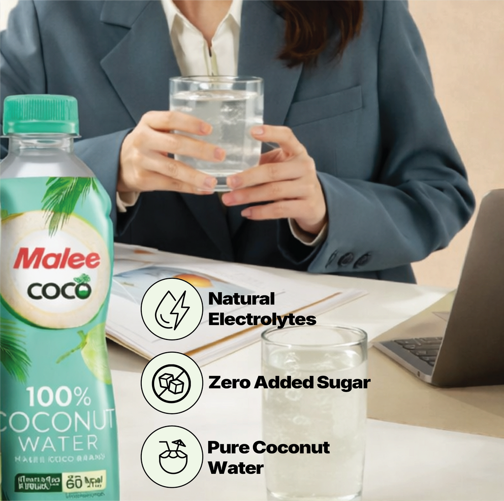 Malee Coco- Matcha mixed with Coconut Water