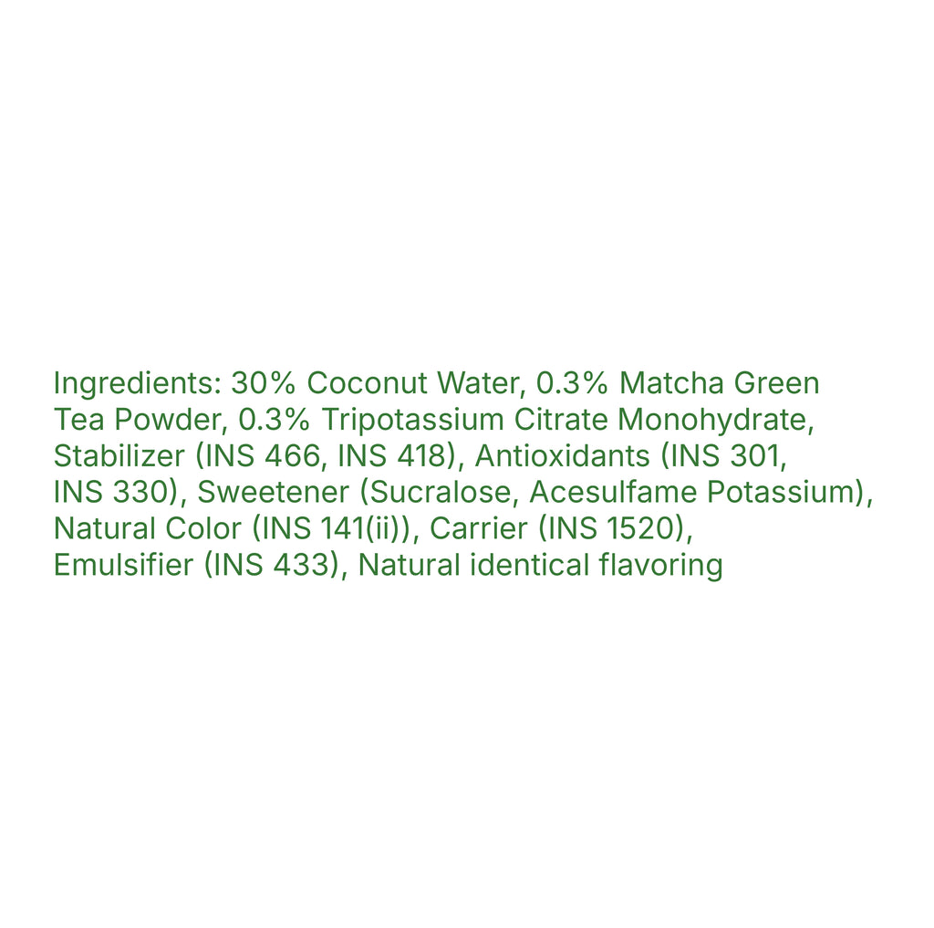 Malee Coco- Matcha mixed with Coconut Water