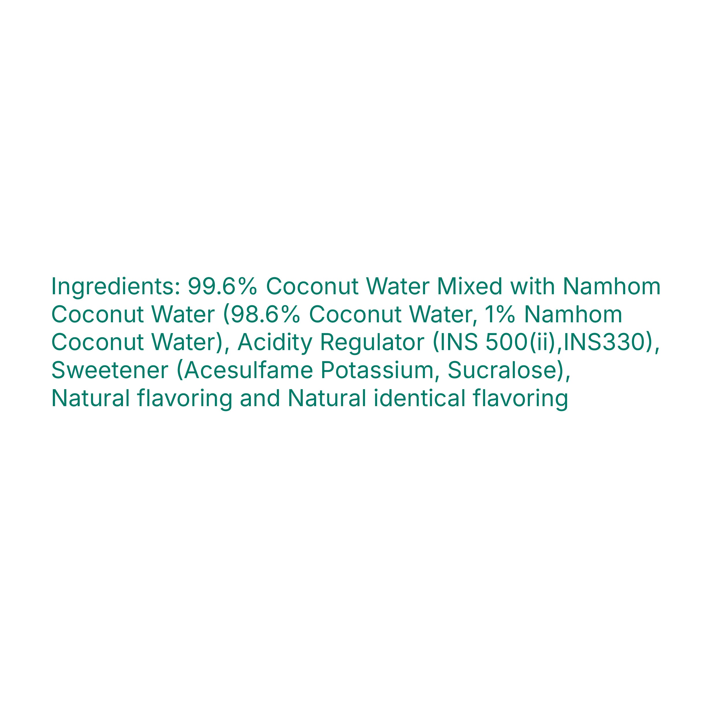 Malee Coco- Thai Coconut Water mixed with NAMHOM