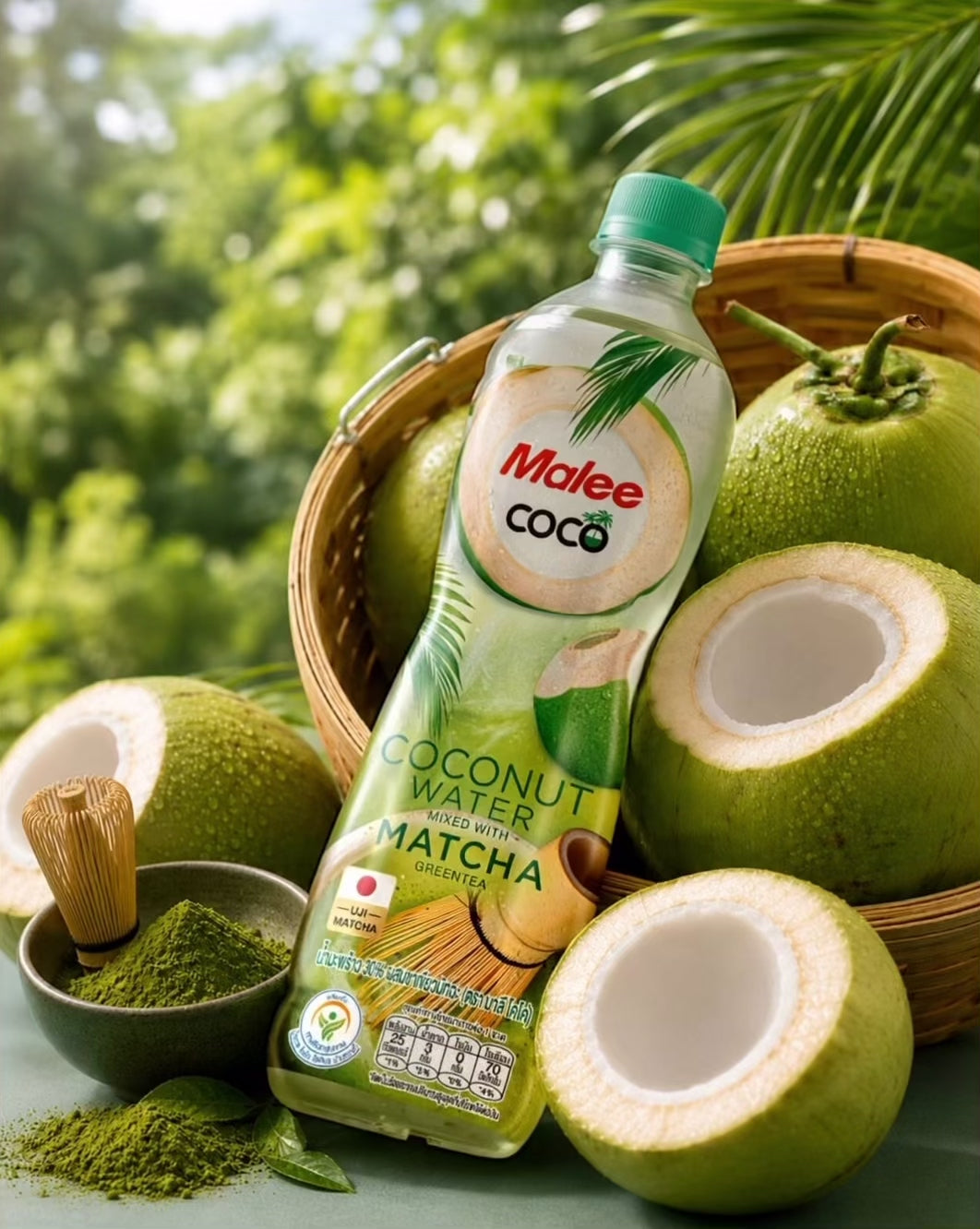 Malee Coco- Matcha mixed with Coconut Water