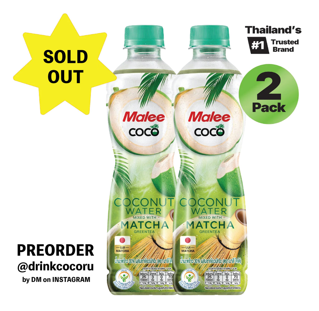 Malee Coco- Matcha mixed with Coconut Water