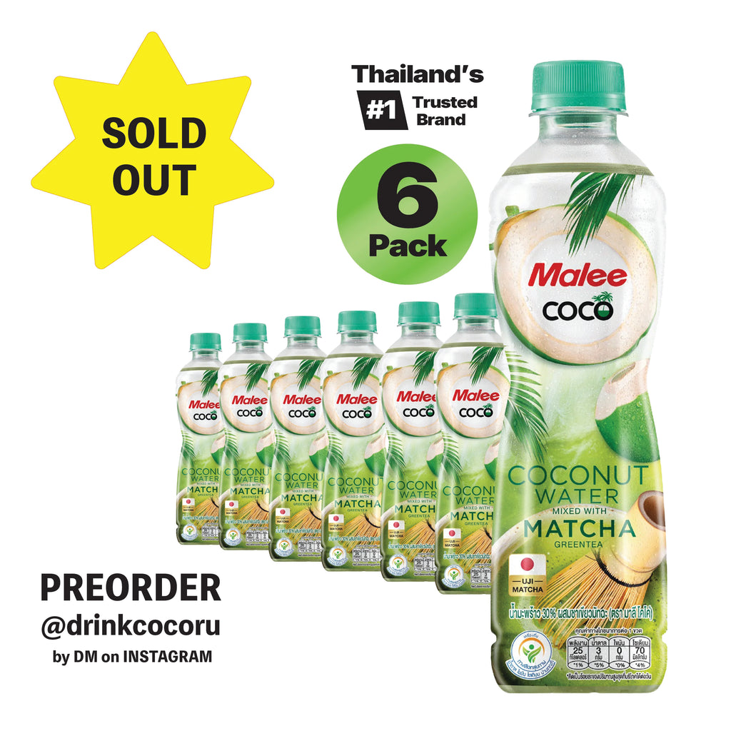 Malee Coco- Matcha mixed with Coconut Water